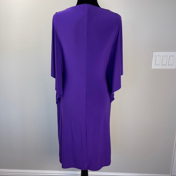 Ralph Lauren Tanzan Jersey Cascade Sleeve Dress 8 - Picture 4 of 13